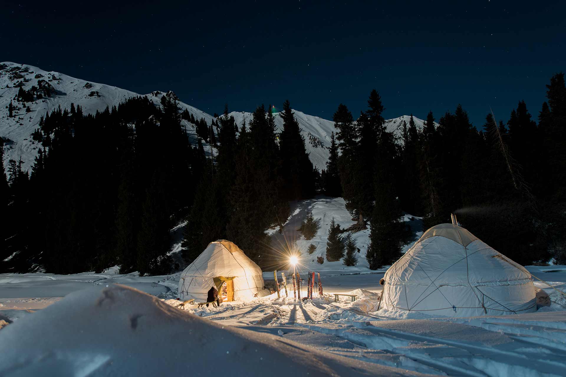 backcountry skiing Kyrgyzstan