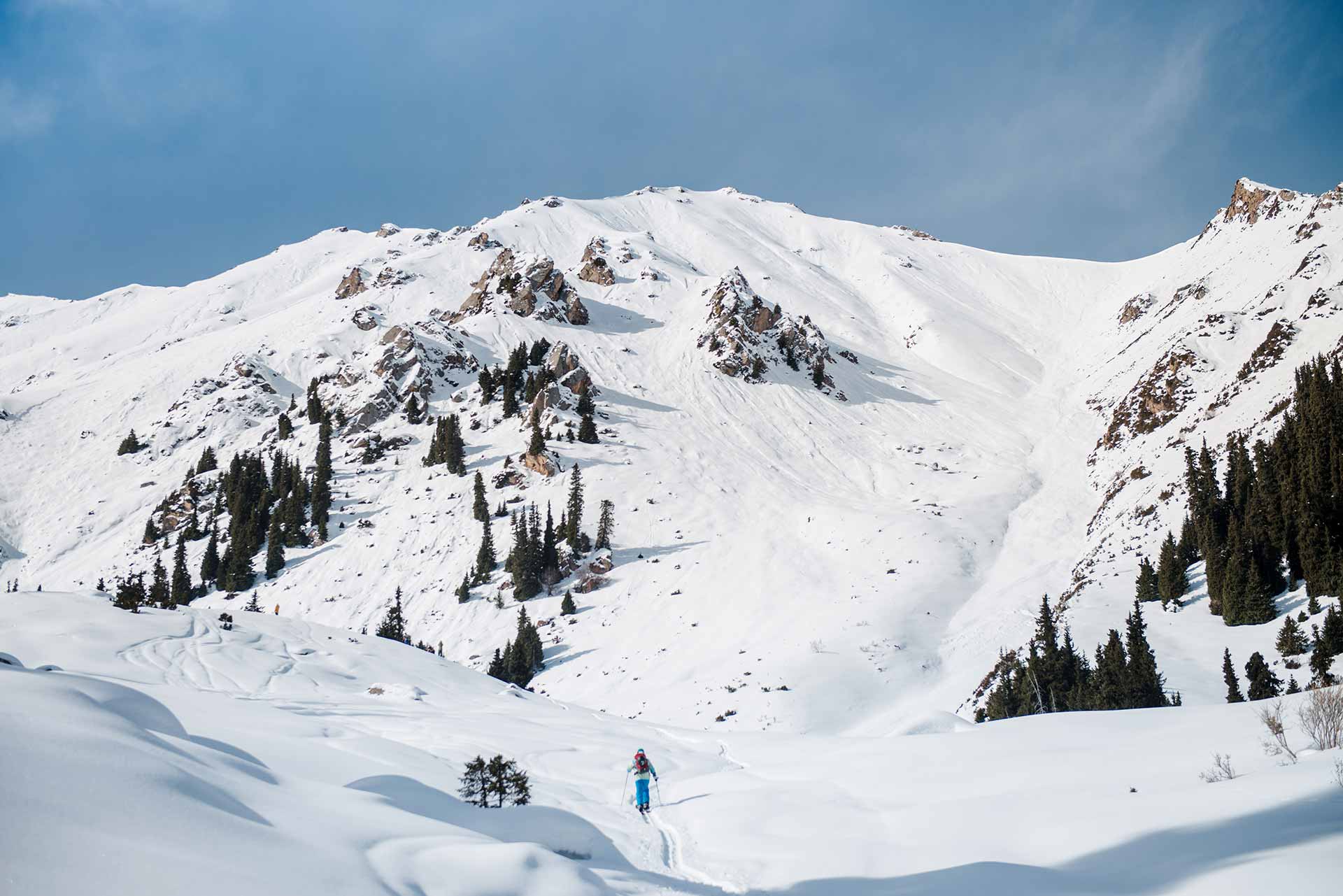 backcountry skiing Kyrgyzstan