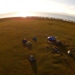 song kol lake aerial shot